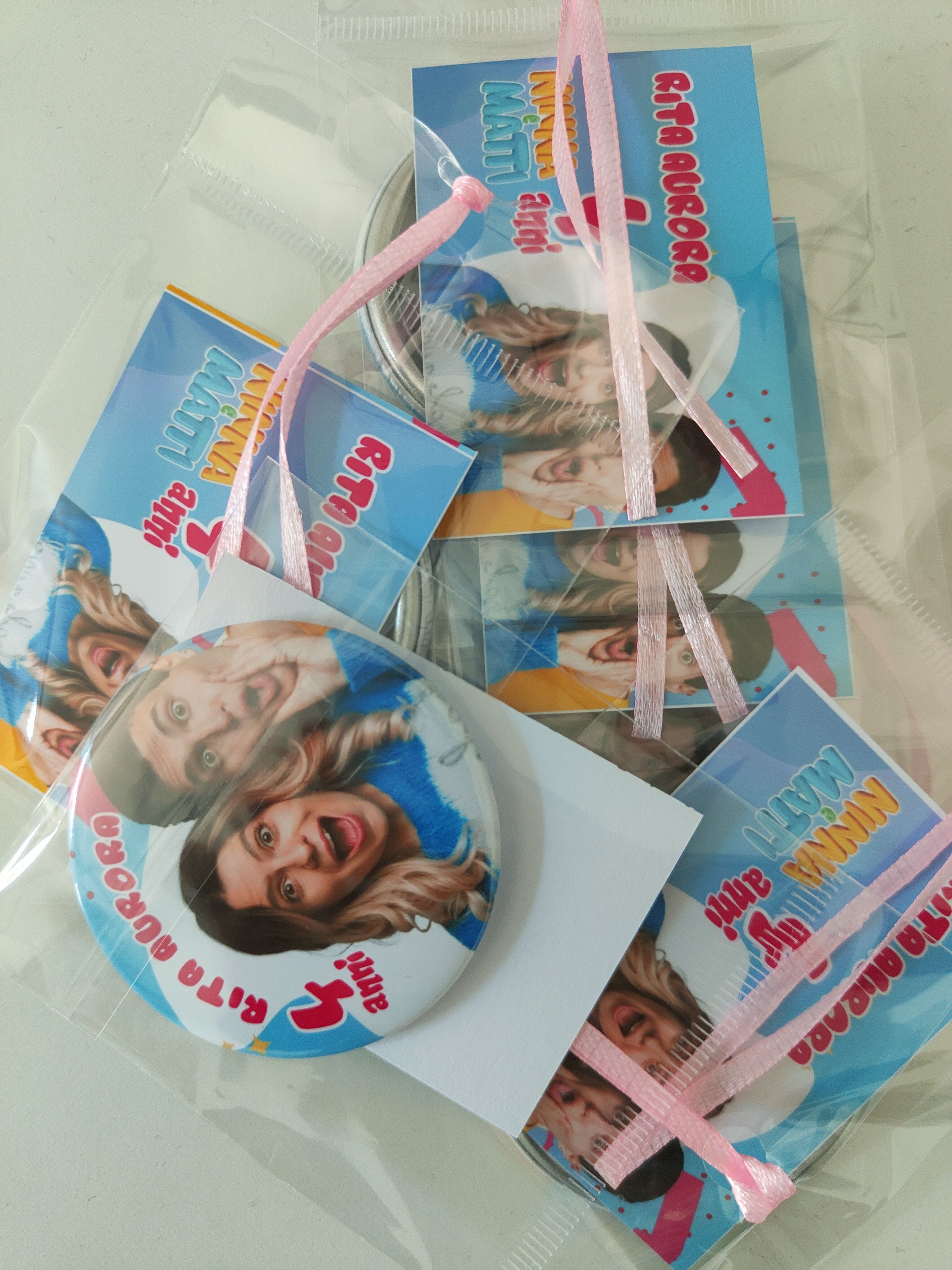 Magneti Frigo Ninna e Matti personalizza regalini fine festa