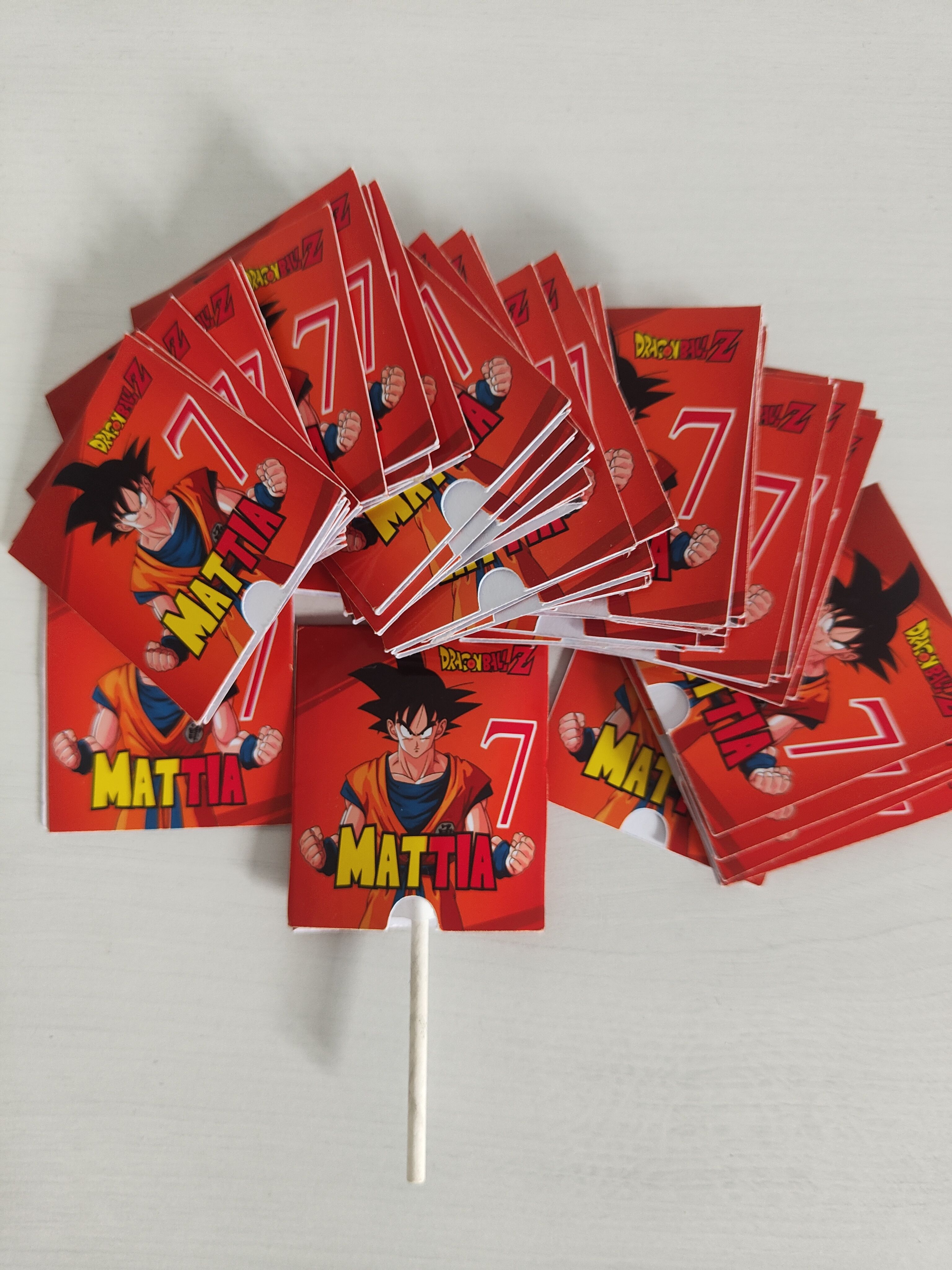 incarti personalizza lecca lecca piatti festa compleanno dragon ball