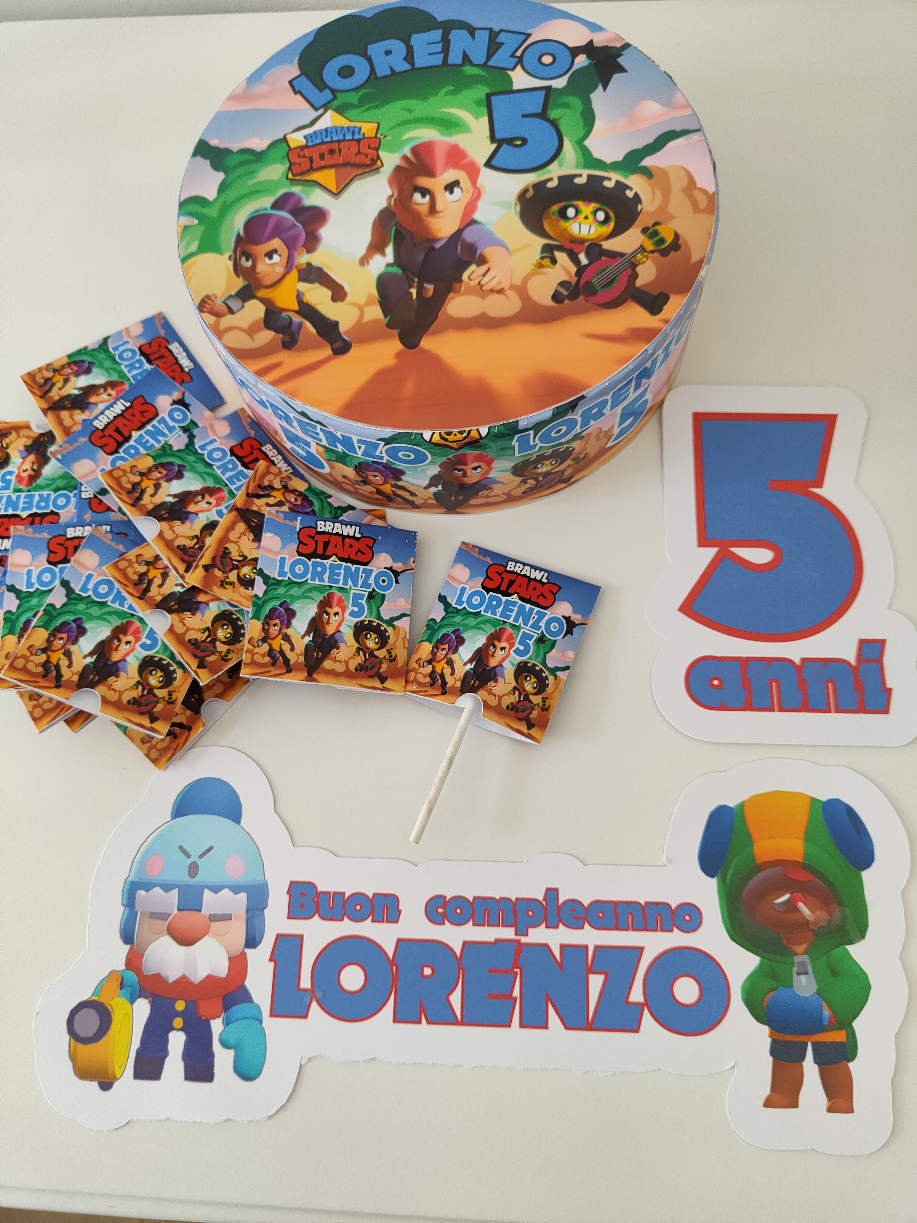 base polistirolo torta centrotavola lecca lecca piatti farmacia chupa chups Brawl Stars