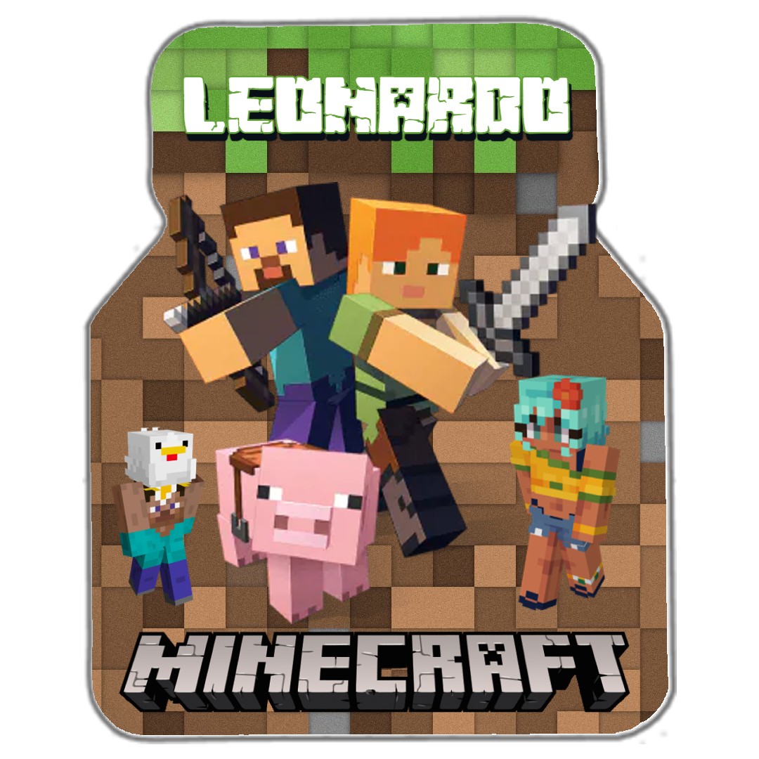 Minecraft adesivo tappo vaschetta nutella mini nutellina vaschettina personalizzata decorazioni addobbi tavolo festa compleanno