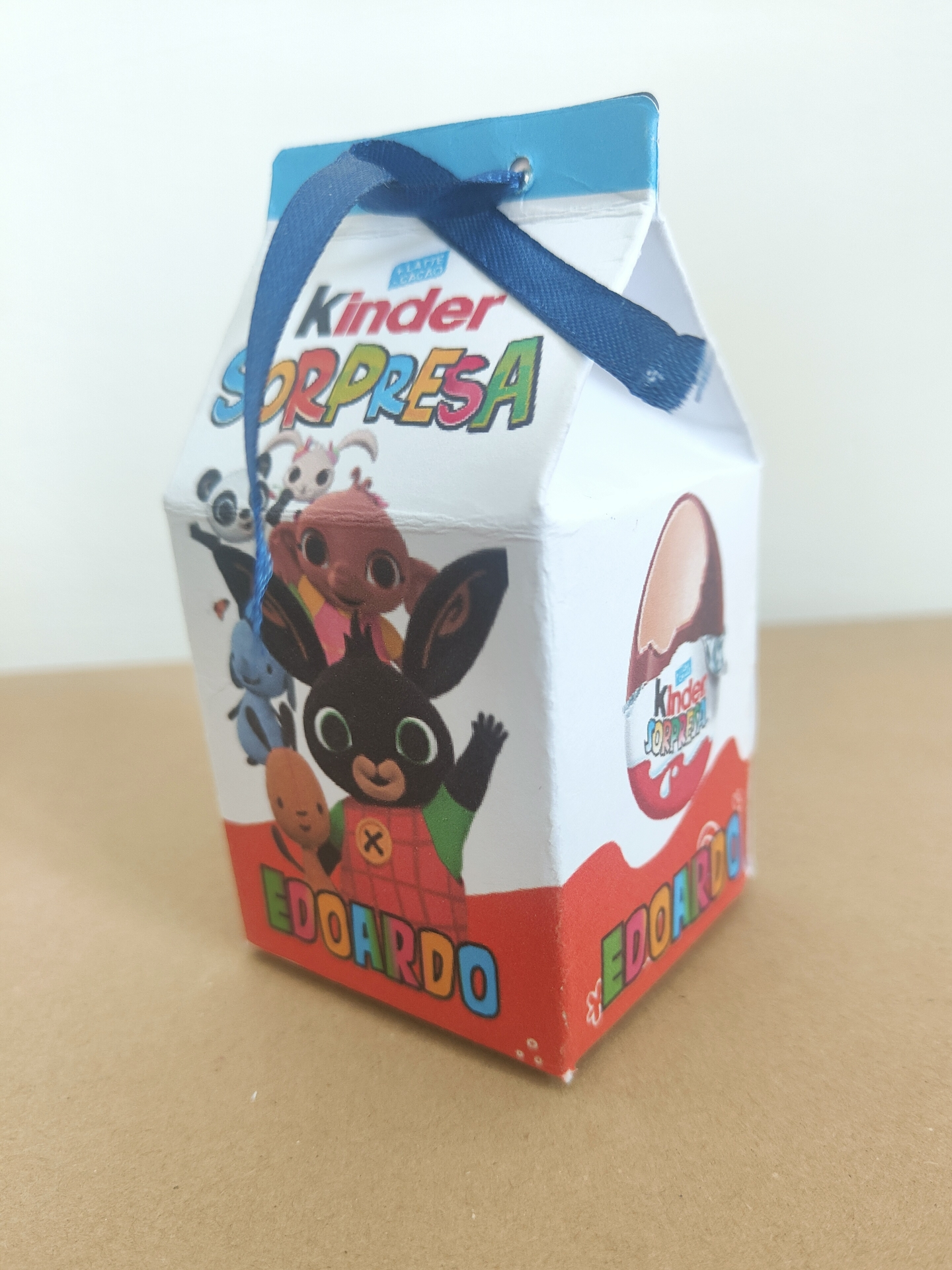 Scatola Ovetto Kinder coniglietto bing personalizza regali festa