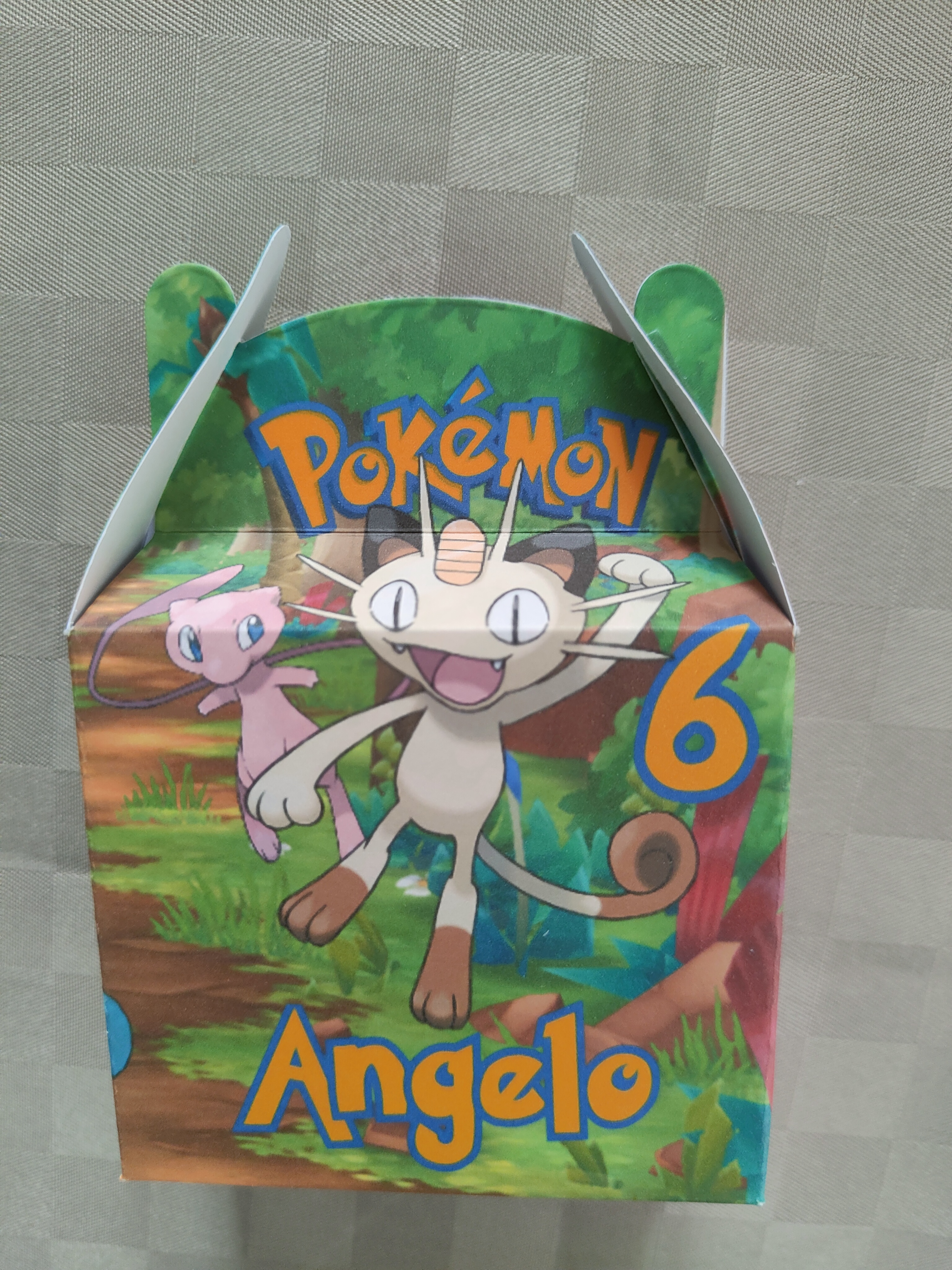 scatolina personalizzabile porta confetti bomboniera festa pokemon