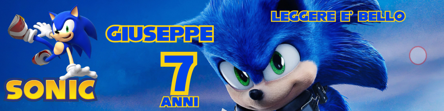segnalibro personalizzato sonic