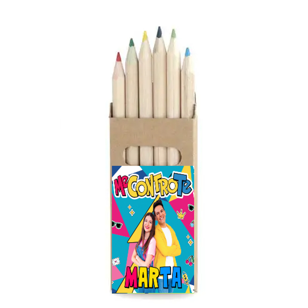 Me contro te personalizza regali fine festa set matite colori in scatola