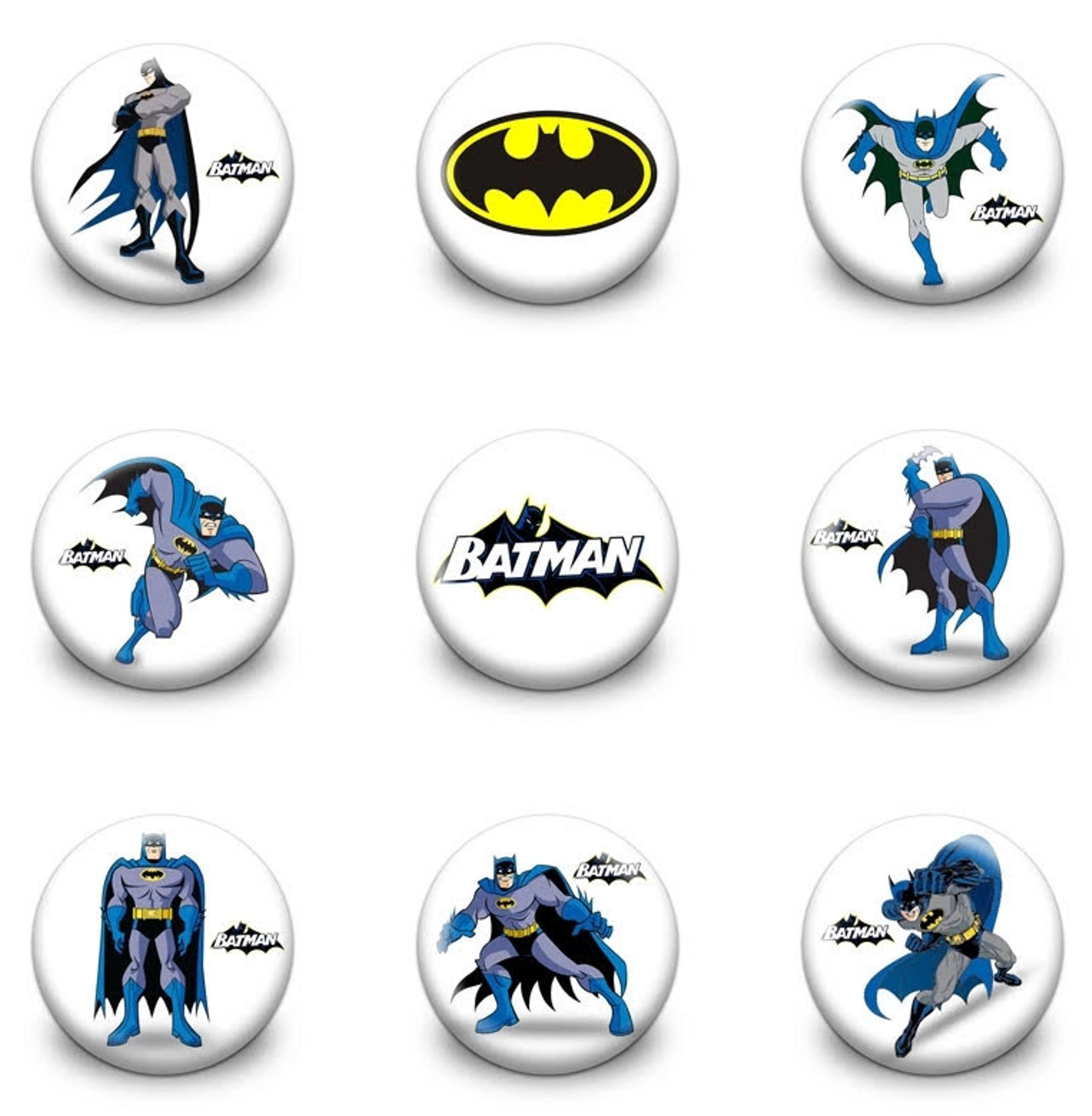 magneti personalizzabili regalini fine festa compleanno bambini batman