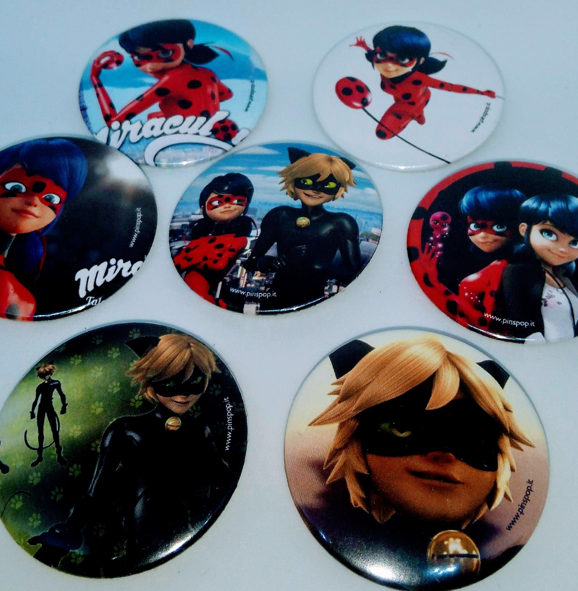 magneti personalizzabili regalini fine festa compleanno bambini miraculous