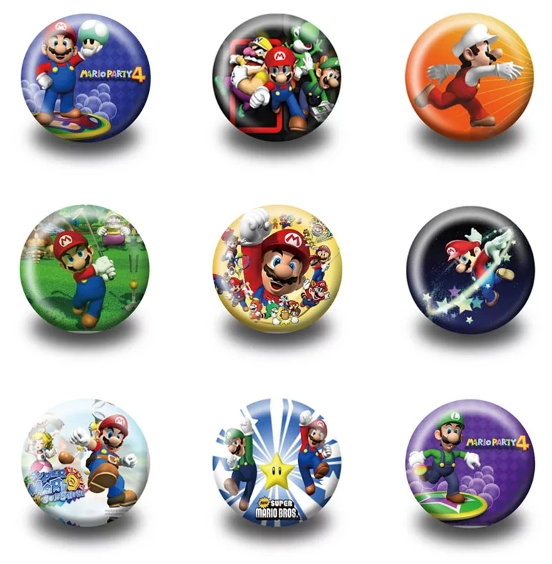 magneti personalizzabili regalini fine festa compleanno bambini super mario bros