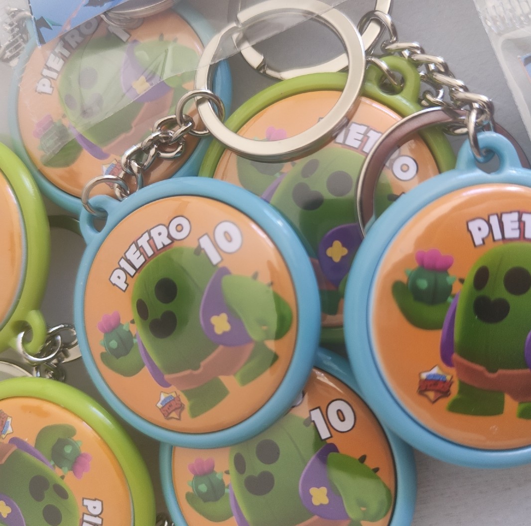 portachiavi zaino scuola personalizzati personalizzabili regalini fine festa compleanno a tema brawl stars spike