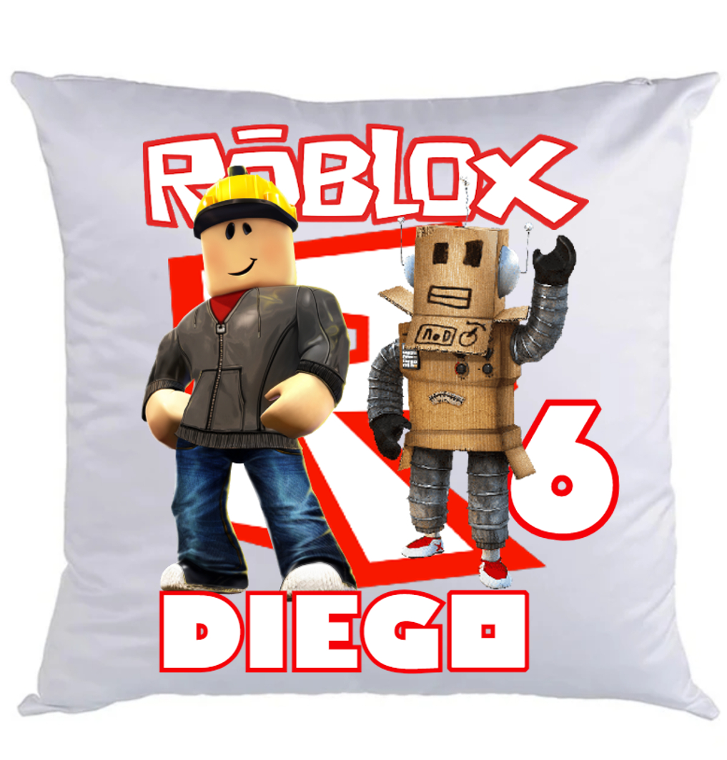 Federa Cuscino personalizzato con nome stampa foto in DTF roblox