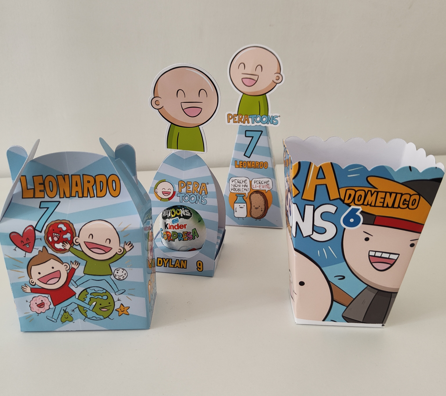 Scatolina Pera Toons personalizza porta confetti regalini festa compleanno