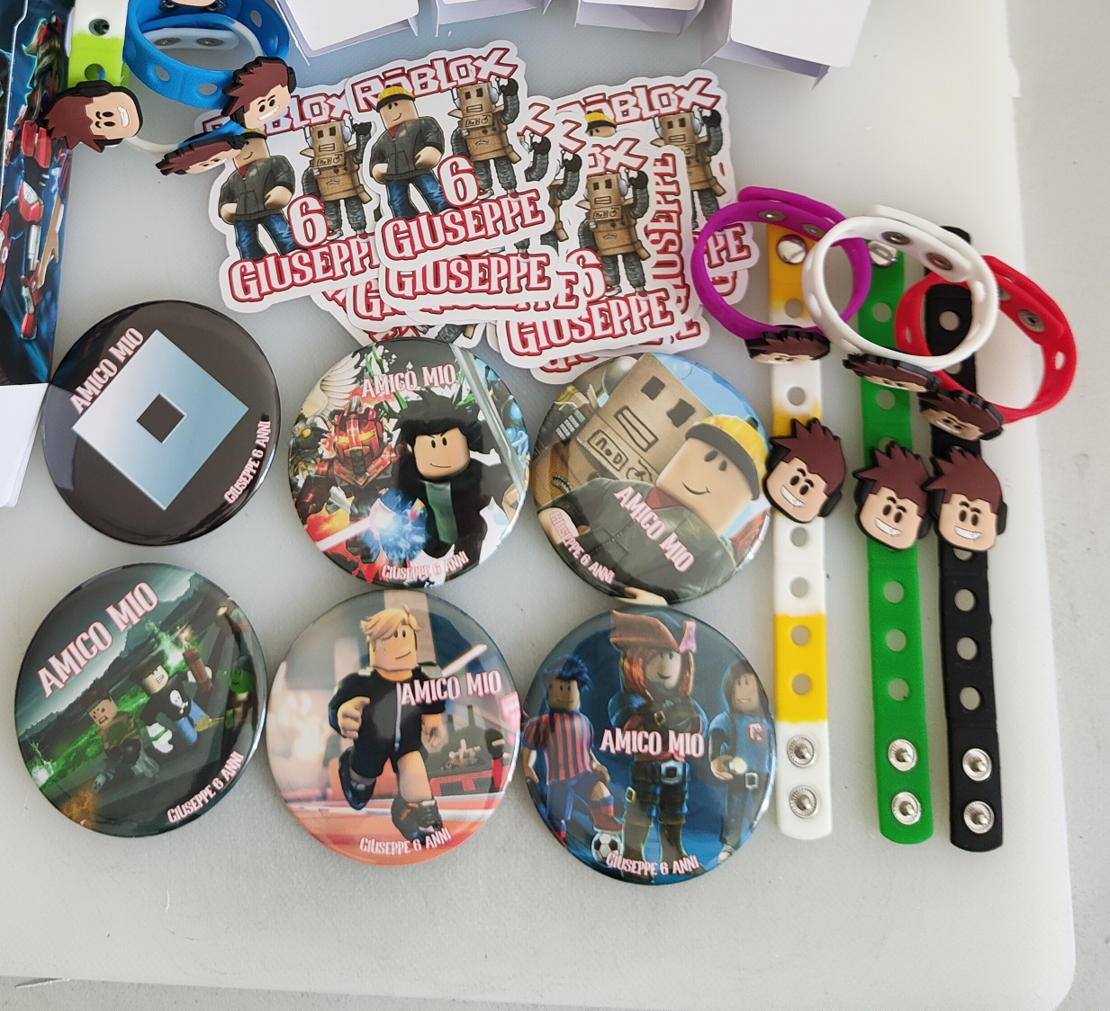 gadget regalini fine festa di compleanno personalizzati roblox