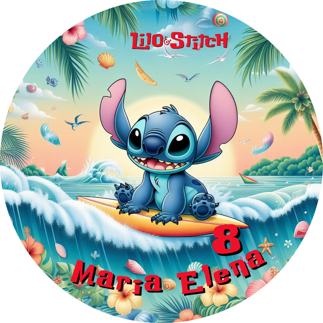 adesivi sagomati lilo stitch angel personalizza piatti bicchieri tovaglia festa di compleanno a tema