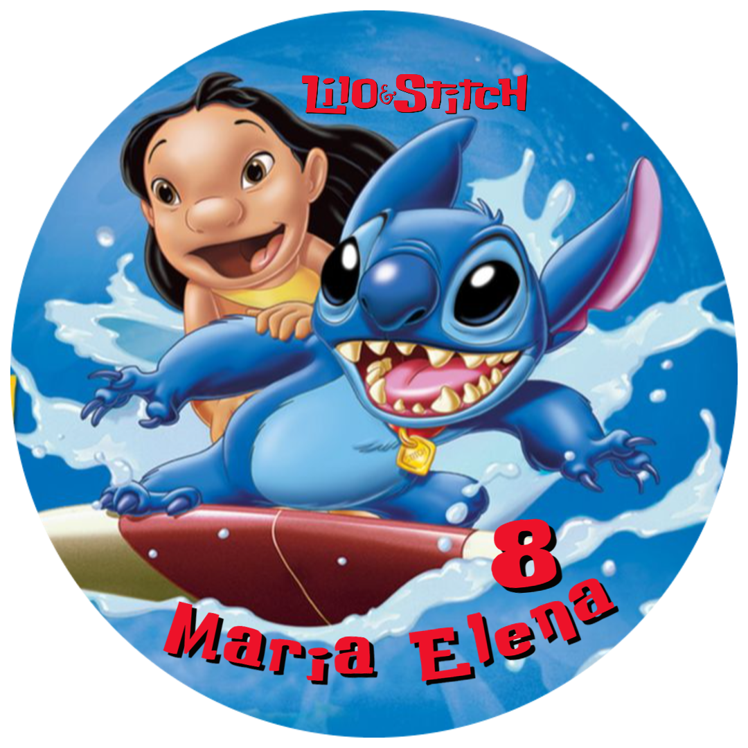 adesivi sagomati lilo stitch angel personalizza piatti bicchieri tovaglia festa di compleanno a tema