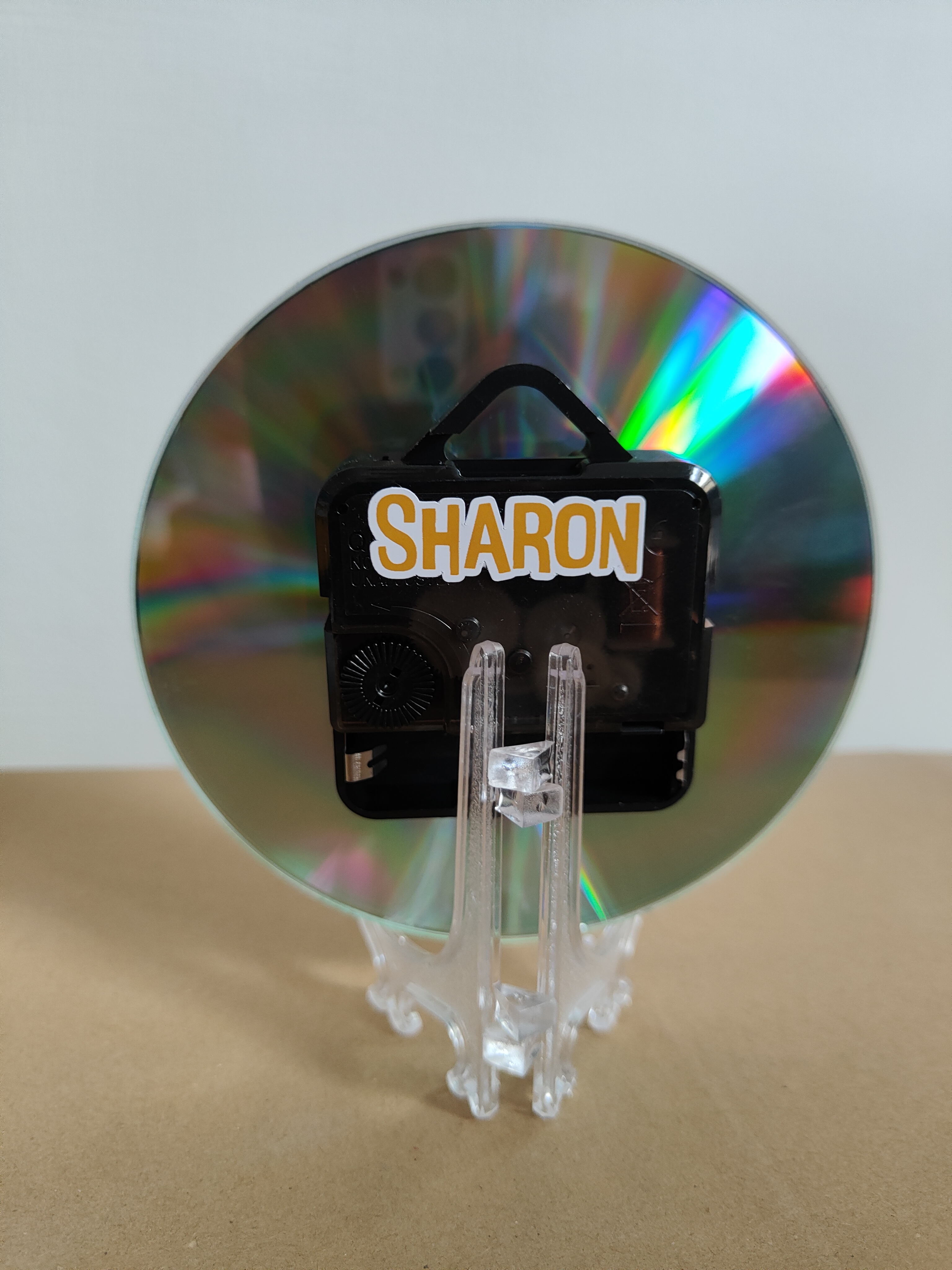 orologio cd da muro inside out personalizzato con nome