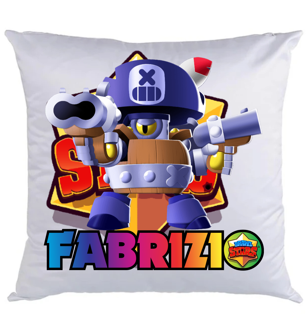 federa cuscino 40cmx40cm personalizzabile con nome brawl stars