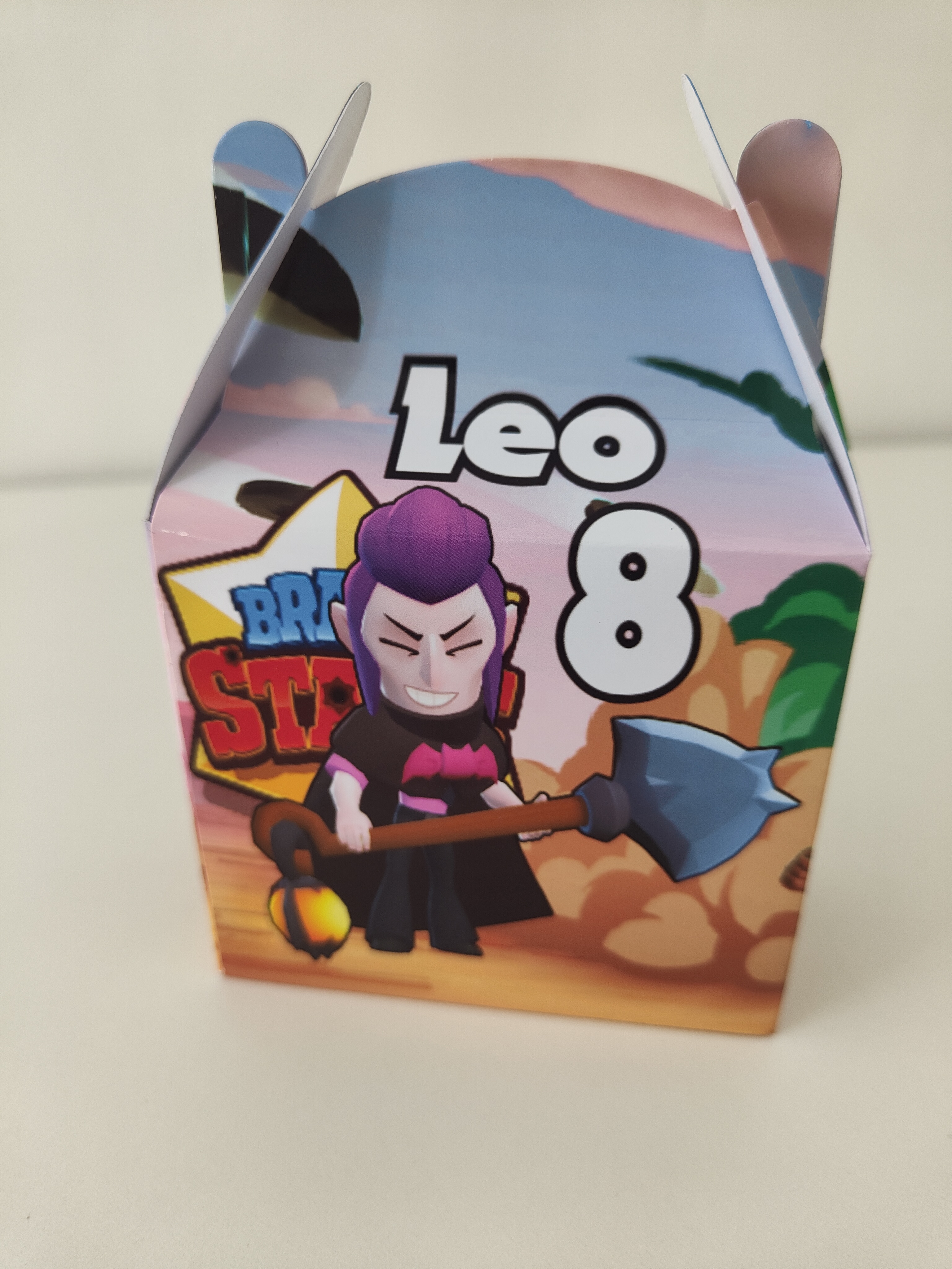 Scatole personalizza porta confetti gadget regali fine festa brawl stars