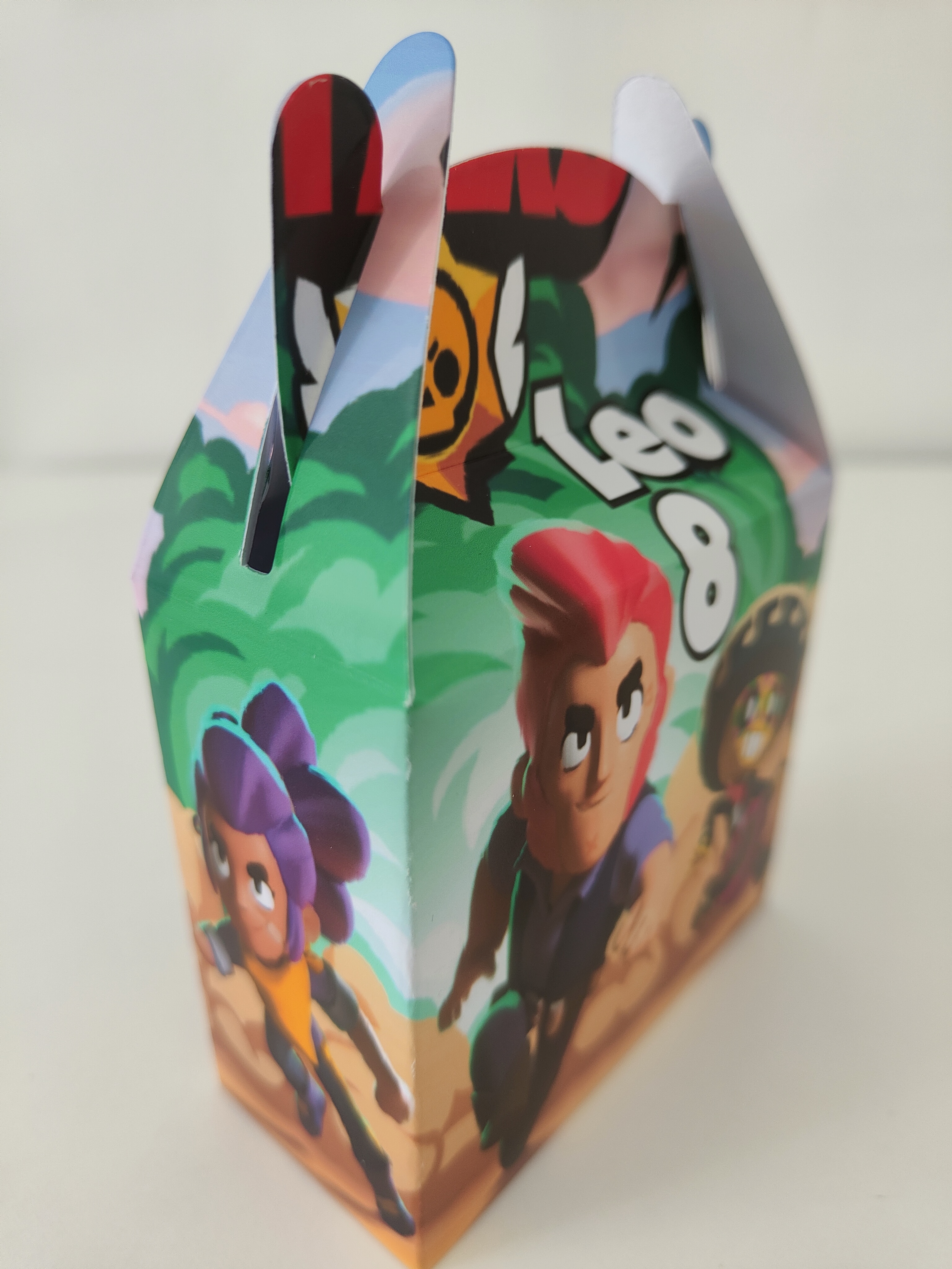 Scatole personalizza porta confetti gadget regali fine festa brawl stars