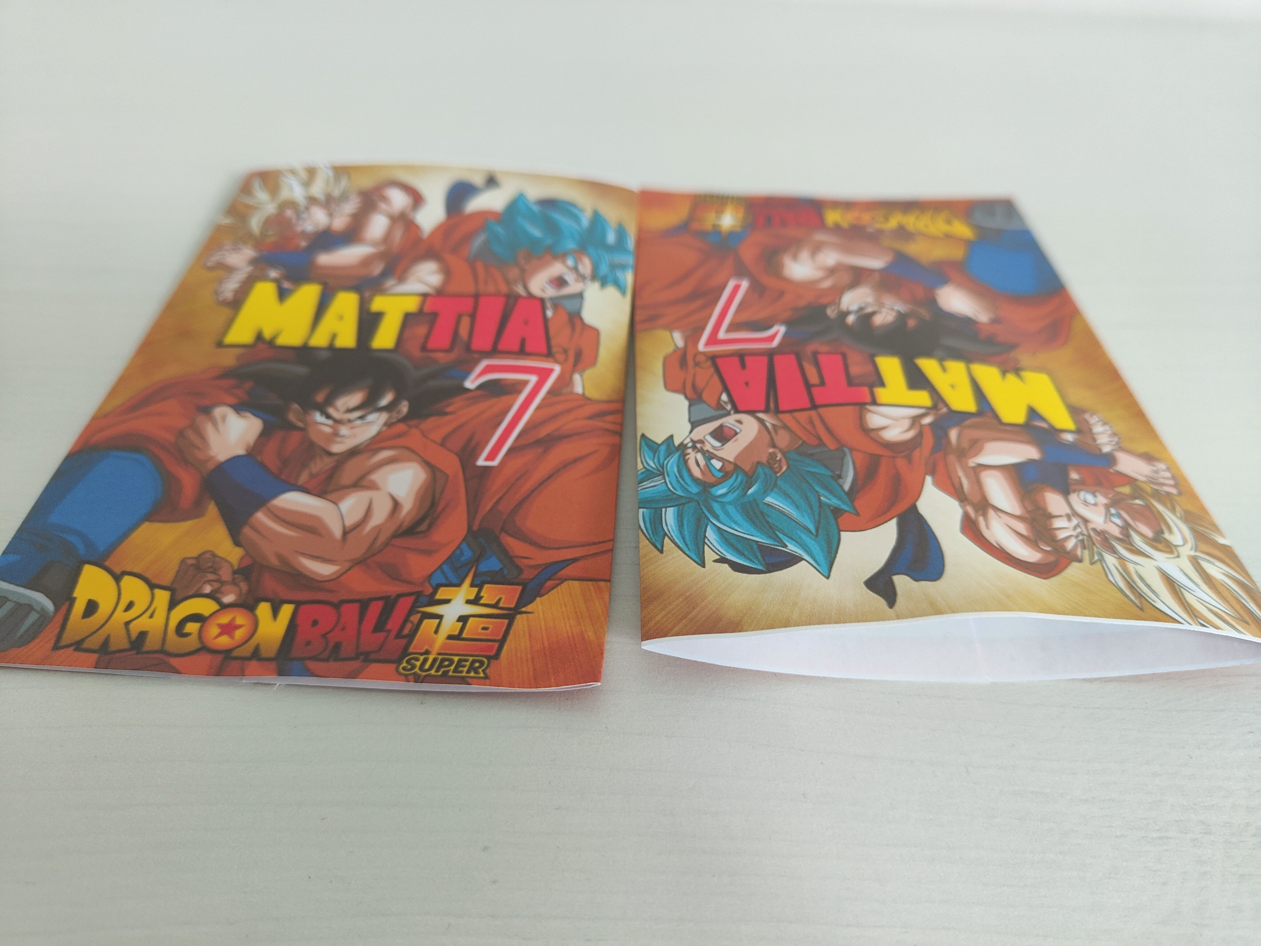 buste bustine sacchetti regalo per gadget regalini fine festa personalizzate Dragon Ball