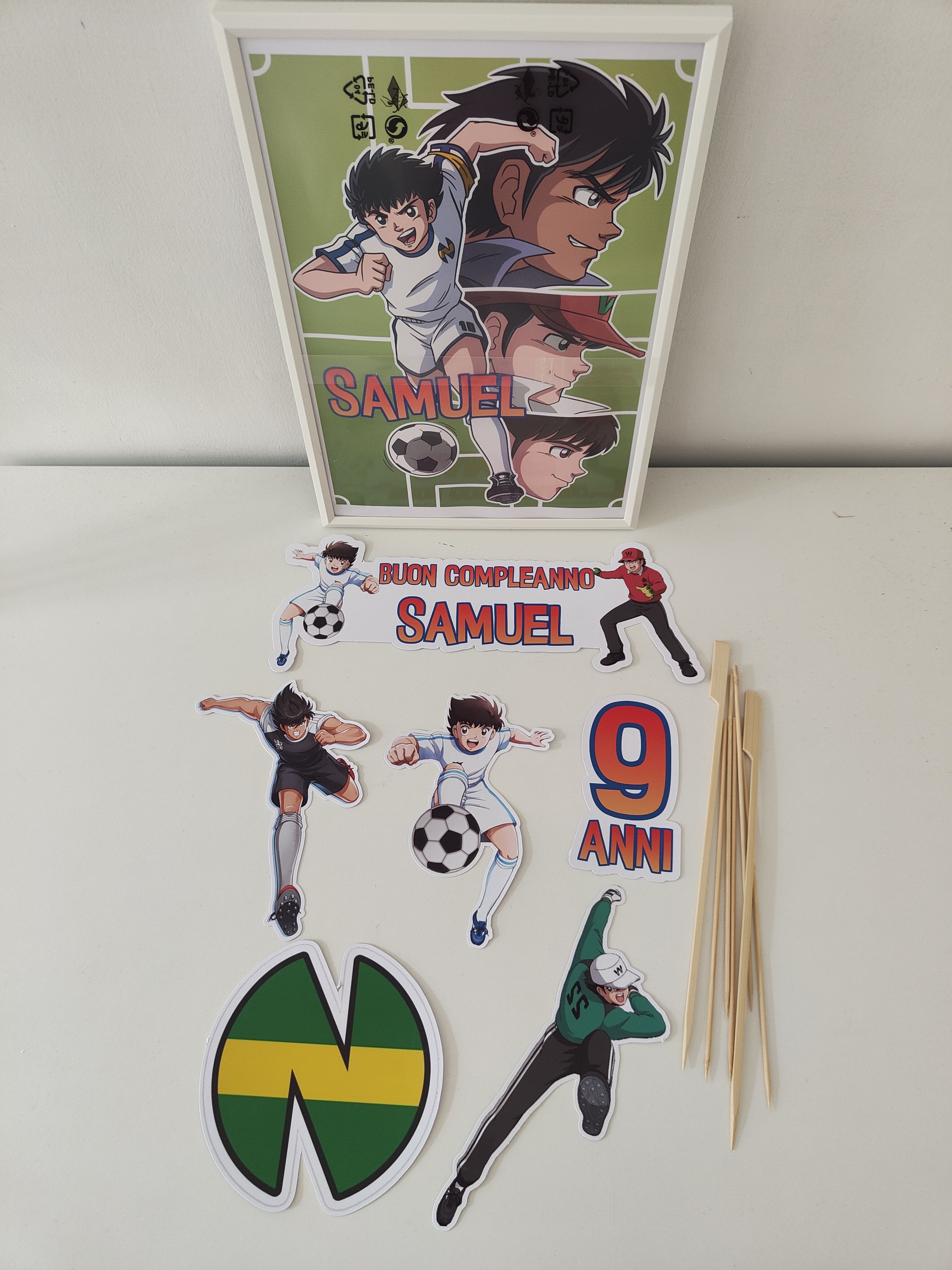 Capitan Tsubasa party kit allestimento tavolo festa compleanno