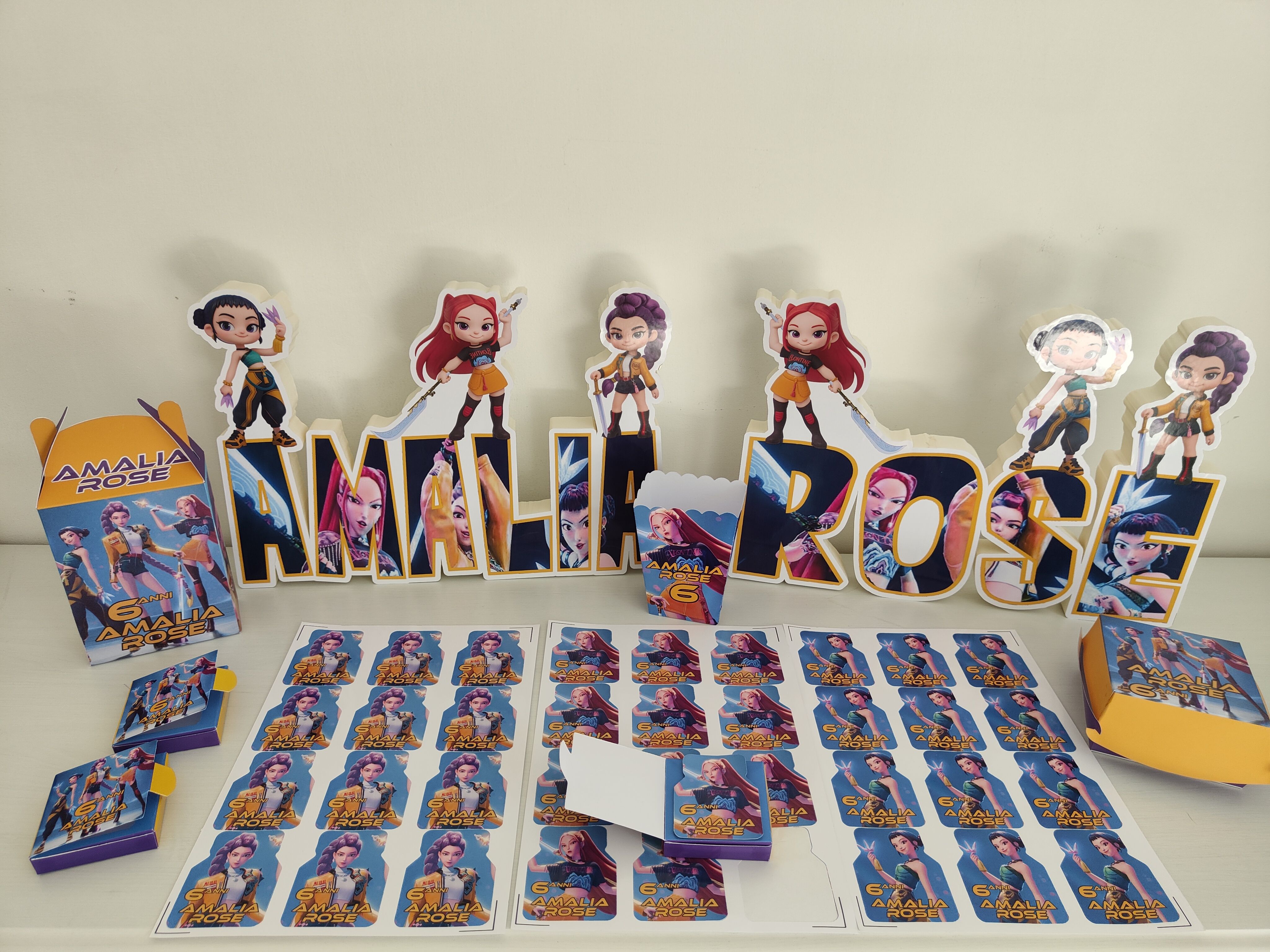 k pop demon hunters kit festa compleanno personalizzato