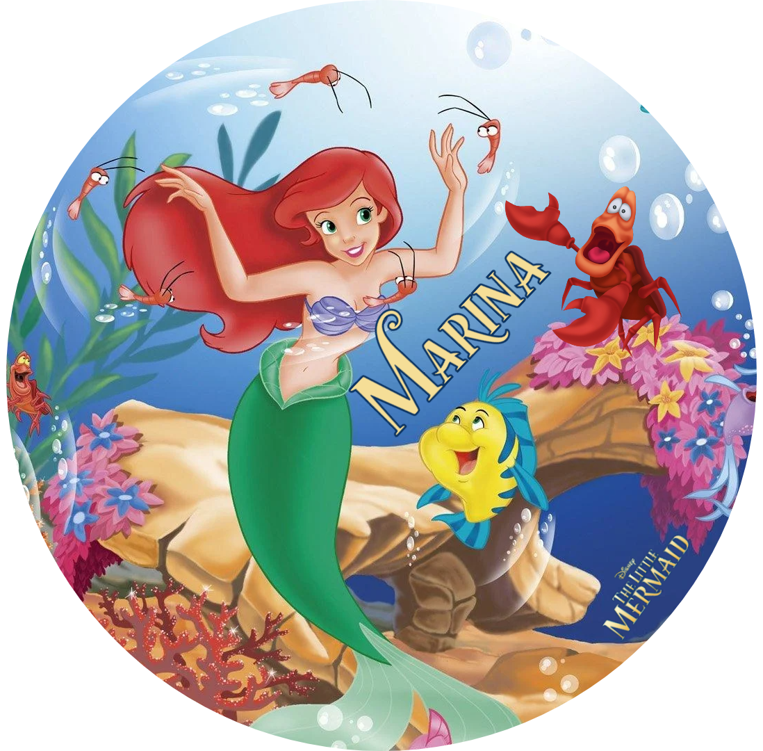 Spille zaino scuola Sirenetta Ariel personalizzabili regali fine festa