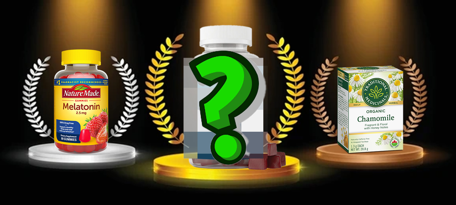 Melatonin versus CBD for sleep support.