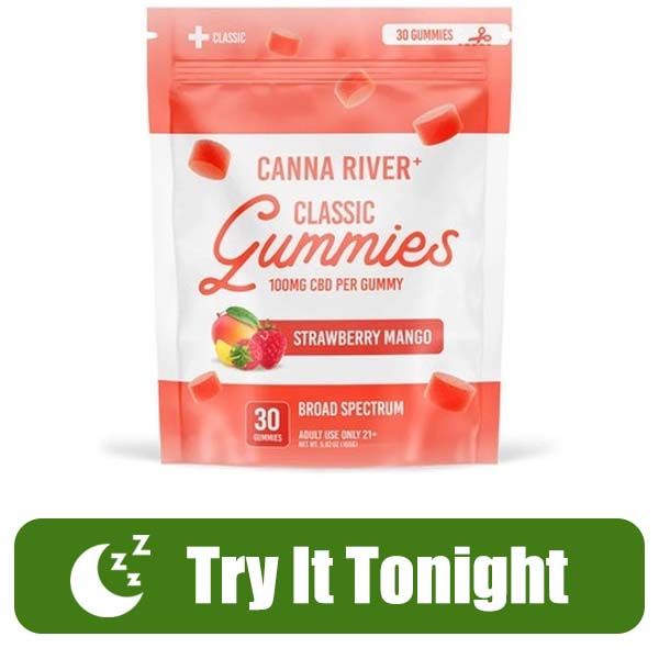 Canna River Strawberry Mango CBD Gummies - Broad Spectrum, 100mg CBD
