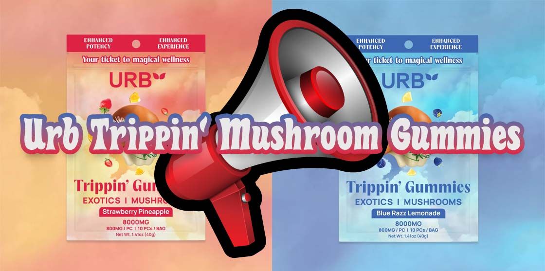 Urb Trippin Mushroom Gummies 8000mg – Functional Mushroom Edibles for Focus and Mood