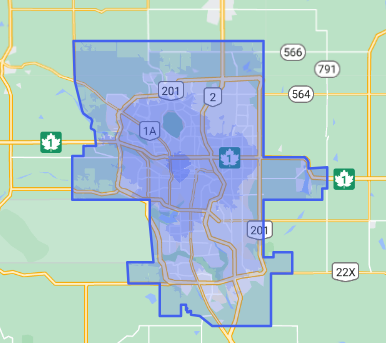 Local Delivery Zone Map