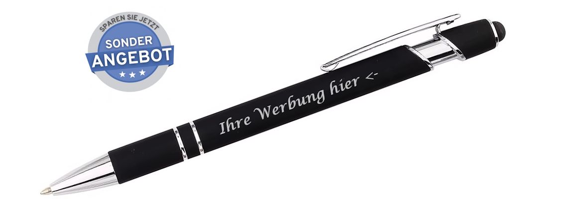 Metall Werbekugelschreiber mit Touchpen Stylus – günstig