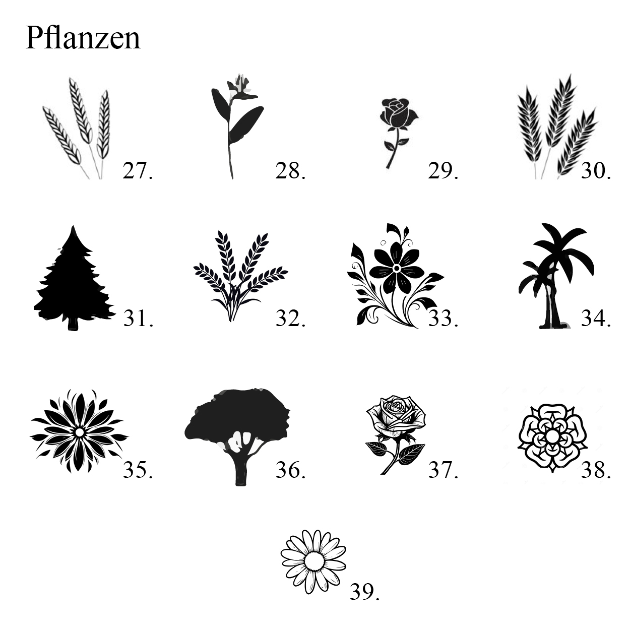 Beispiel von Vektor-Bilder wie Planzen
