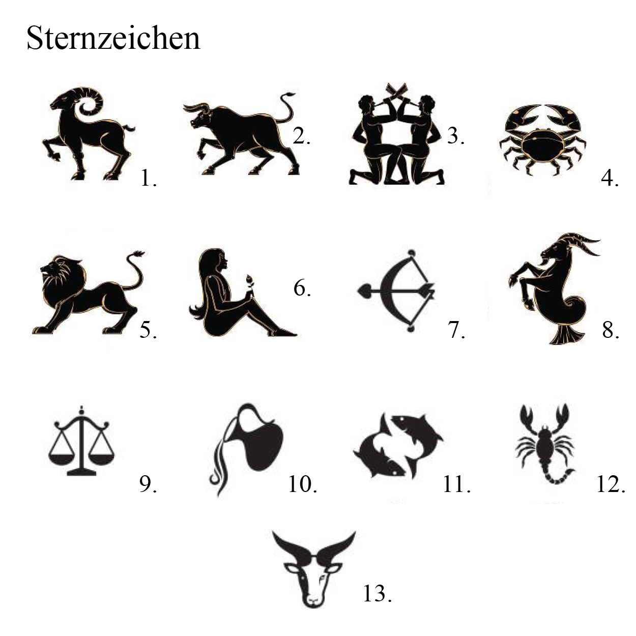 Beispiel von Vektor-Bilder wie Sternzeichen