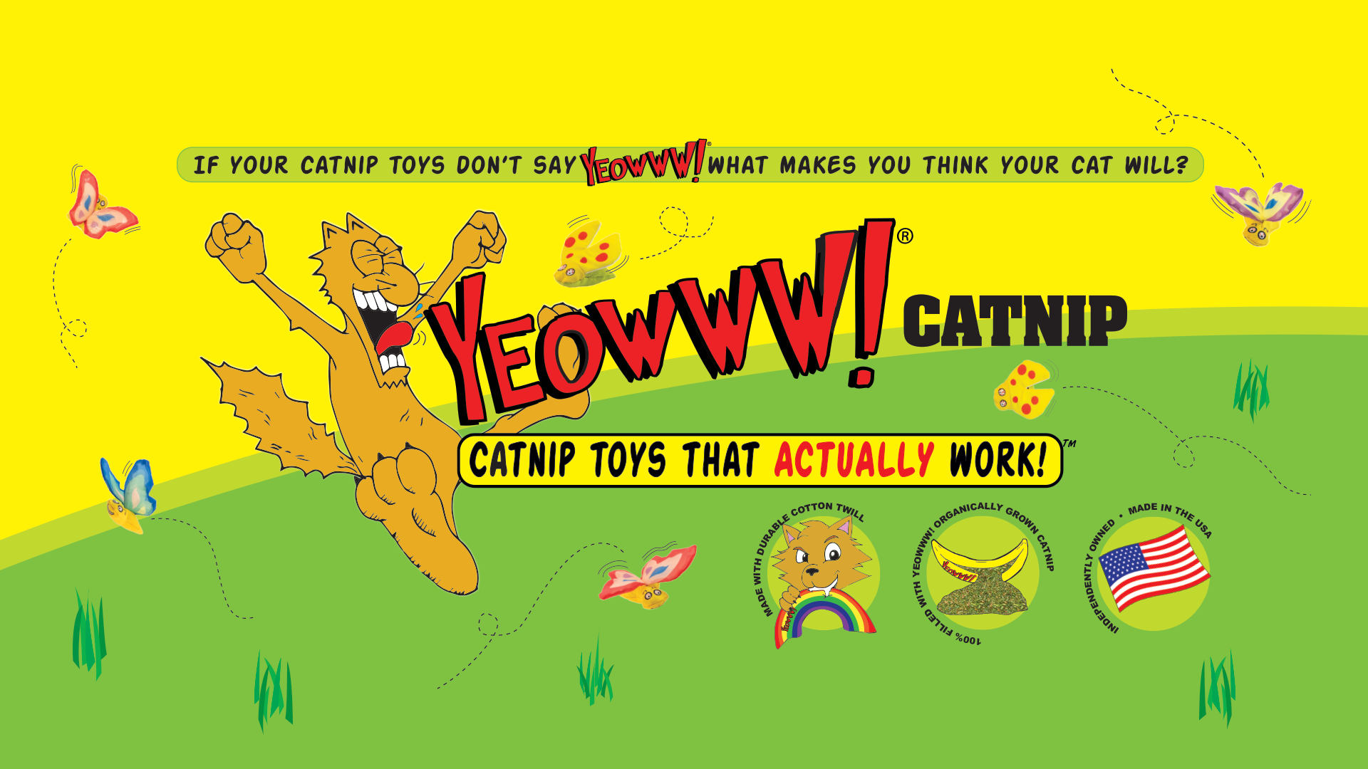 Catnip Yeowww ! Ducky World Logo