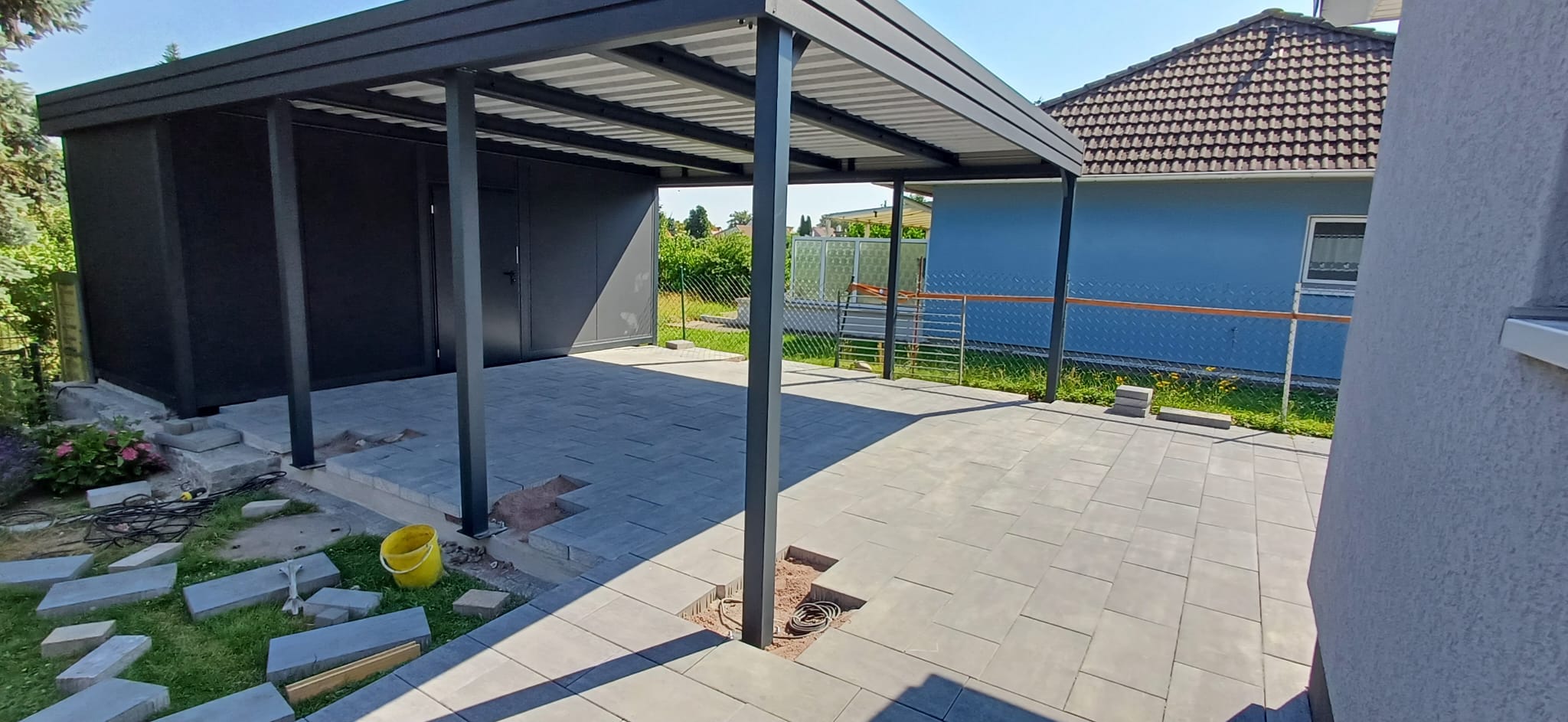 carport 6x8 mit gerateraum ohne Wande