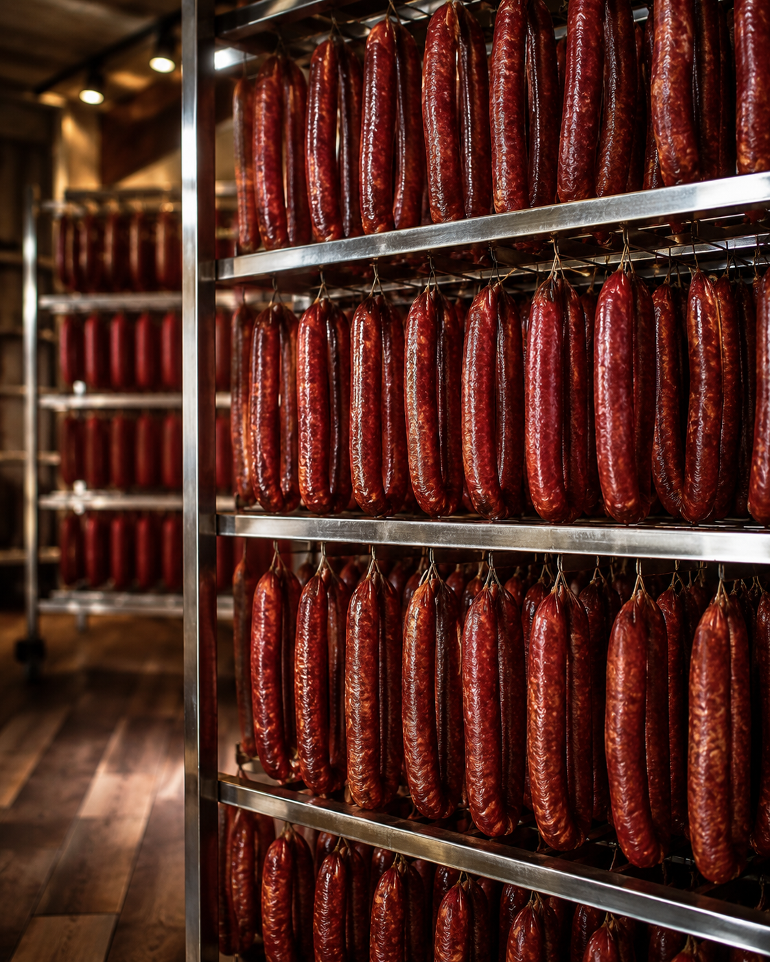 High-end traditional Pruski's sausage product photo