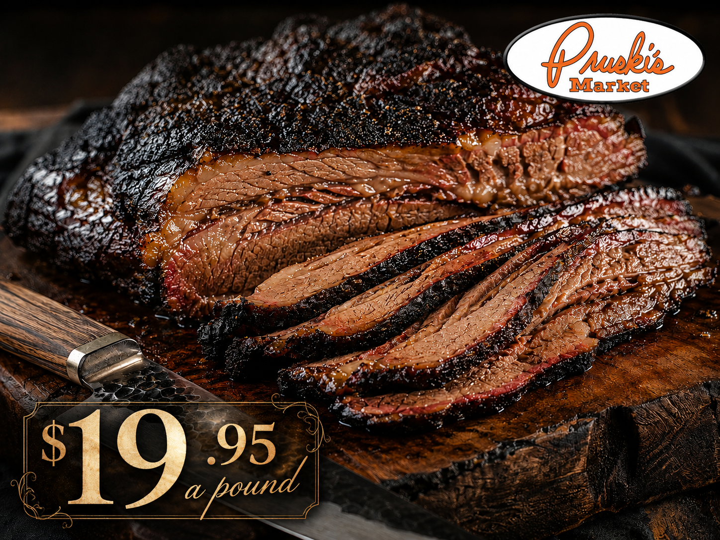 Texas brisket from Pruski's Meat Market
