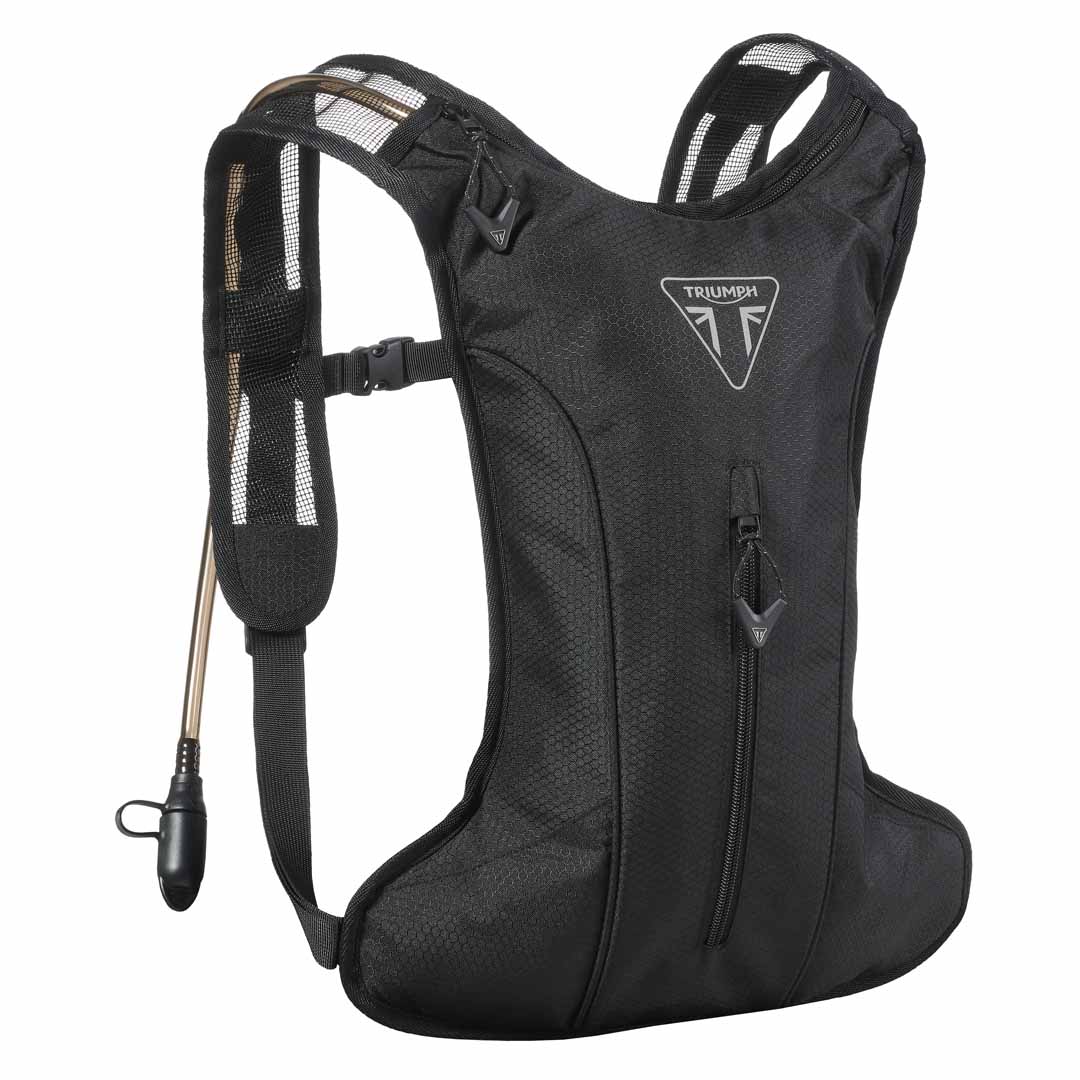 Triumph Racing 2L Black Hydro Quench Pak Hydration Backpack - MLUA24003