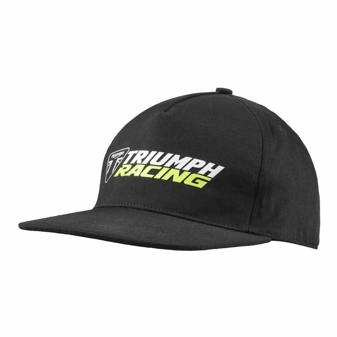 Triumph Racing Flat Peak Black Snapback Hat - MCAS25203