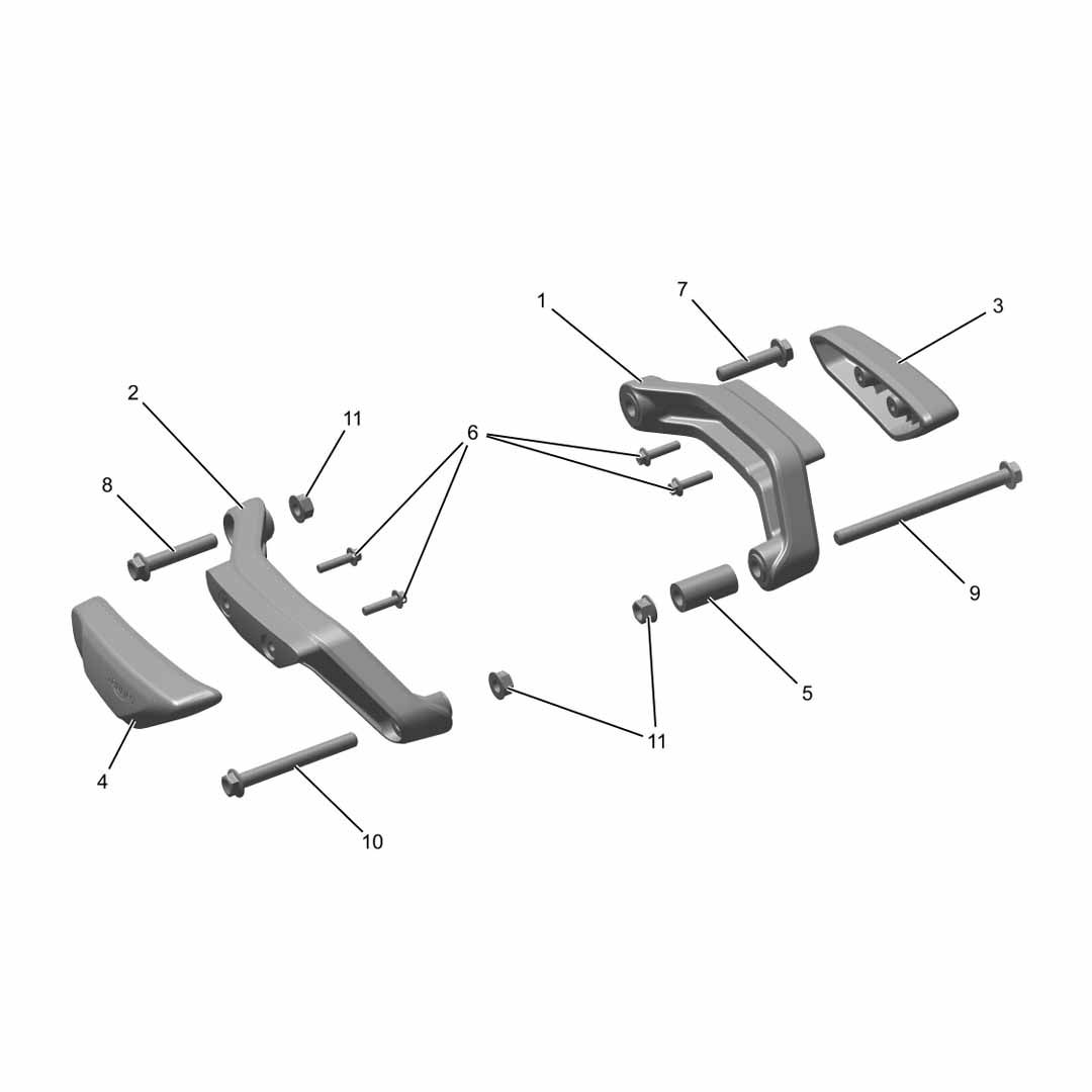 What's In The Box: Triumph Trident 660 Frame Slider Protection Kit - A9780342