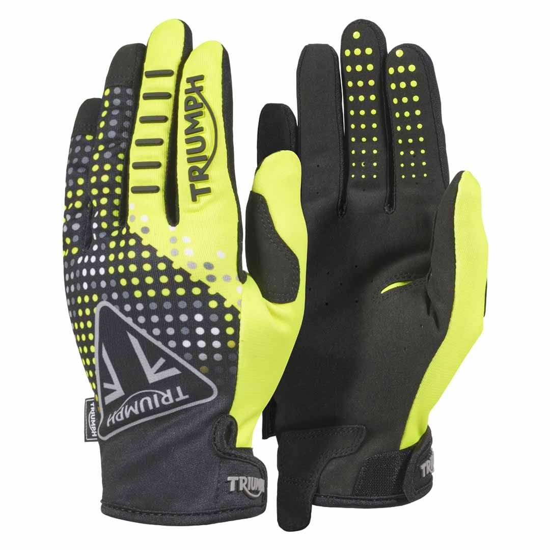Triumph Roller Enduro MX Fluro Black Dirtbike Glove - MGVS25506