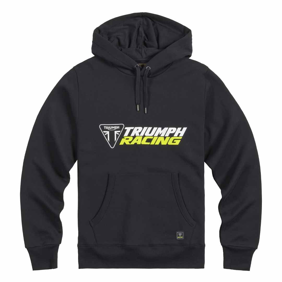 Triumph Racing Black Pull Over Sweatshirt Hoodie - MSWS25139