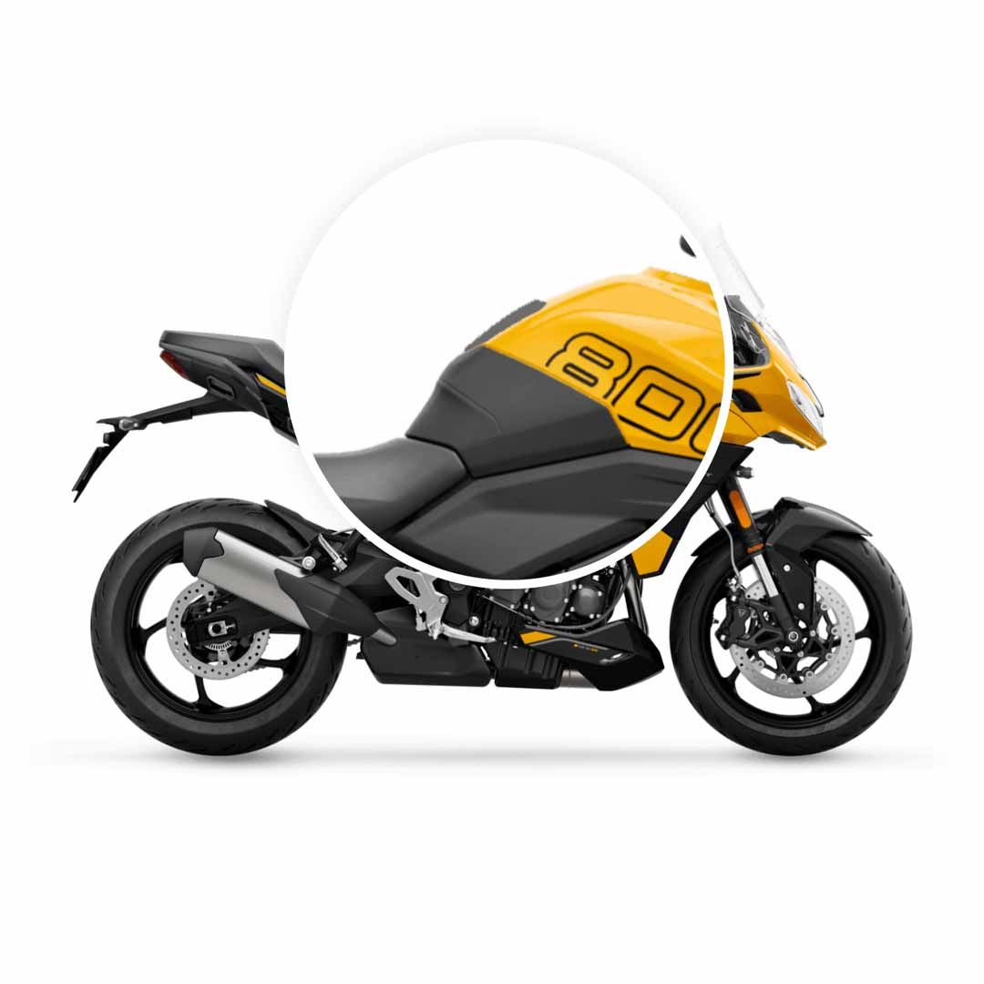 Triumph Tiger Sport 660 800 Rubber Tank Pad - A9790102