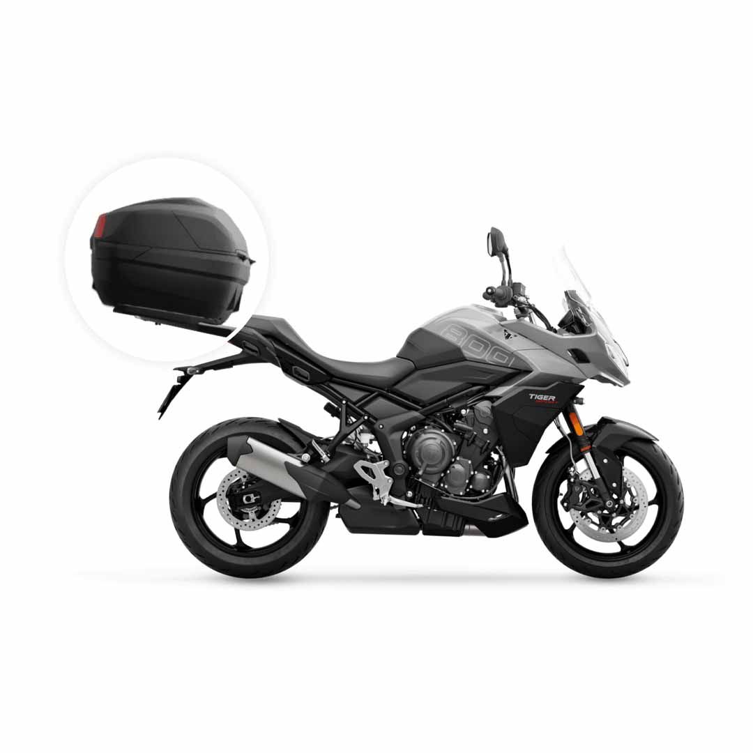 Installed Triumph Tiger Sport 660 800 Twin Helmet Top Box - A9500894