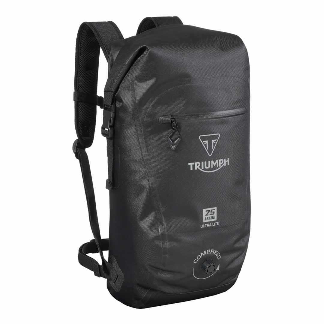 Triumph 25L Ultralite Adventure Tourer Waterproof Motorcycle Backpack Bag - MLUA24006