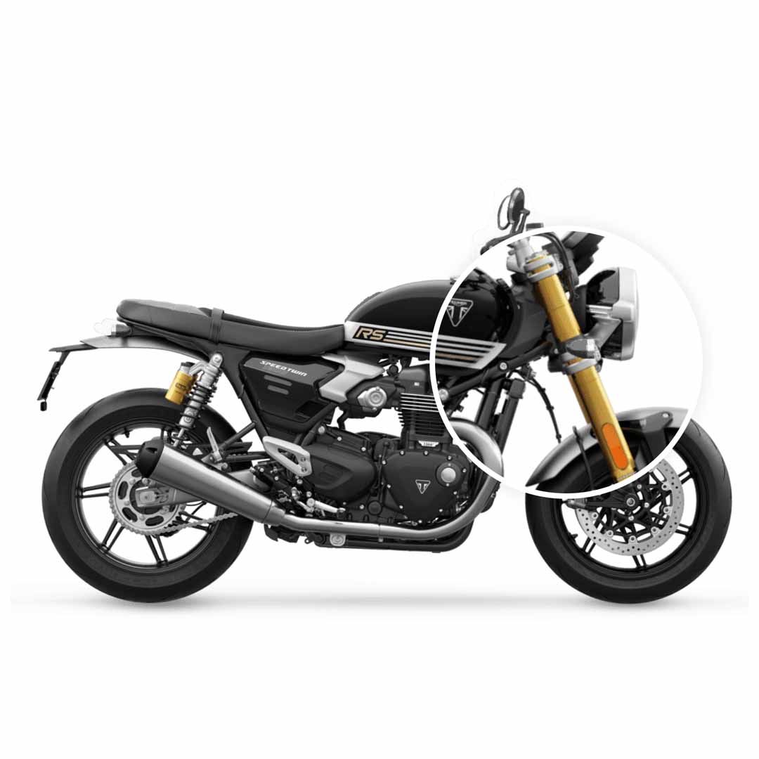 Installed Triumph Daytona Trident 660 Speed Twin 1200 900 Front Scrolling LED Indicators - A9838312