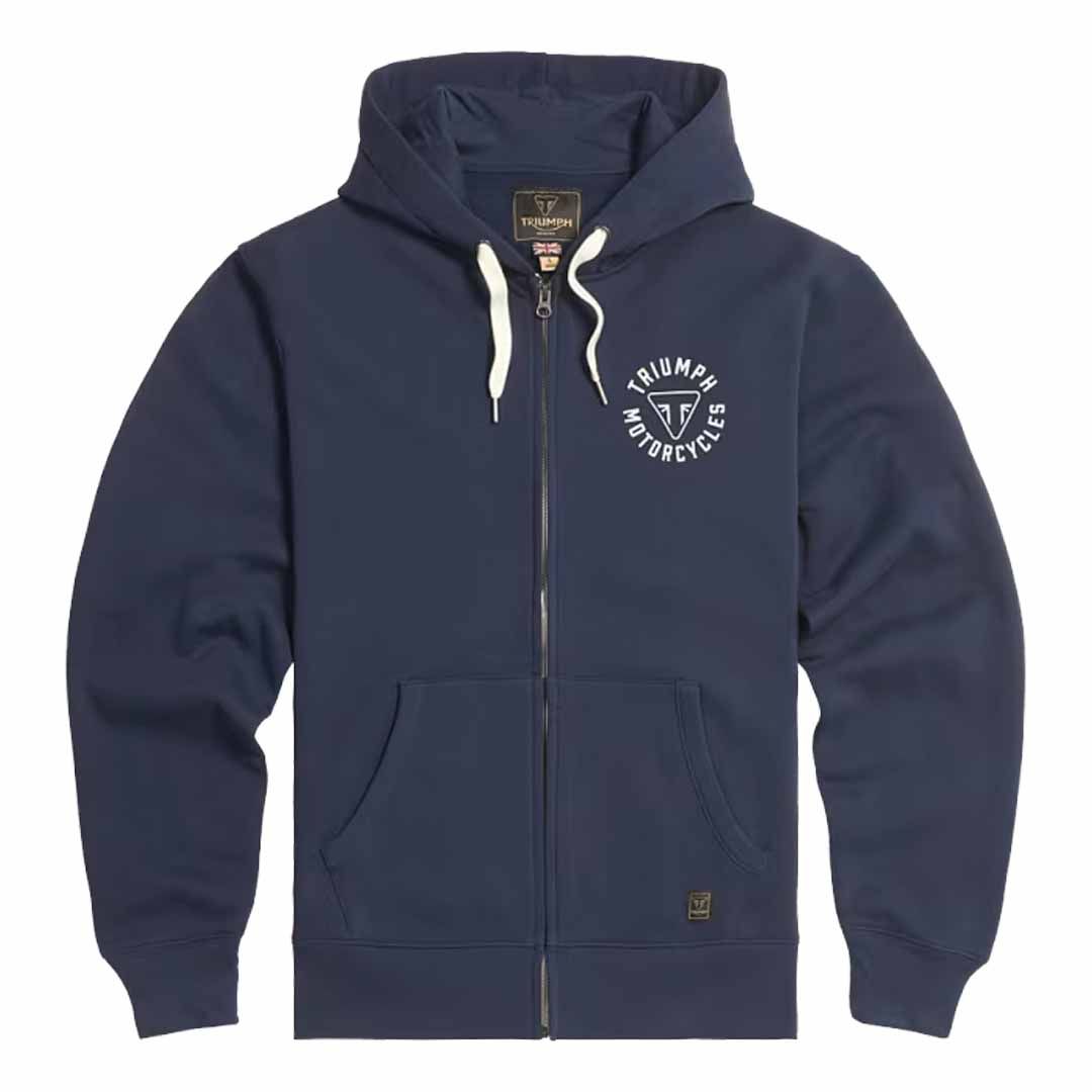 Triumph Digby Full Zip Navy Sweatshirt Hoodie - MSWS24119