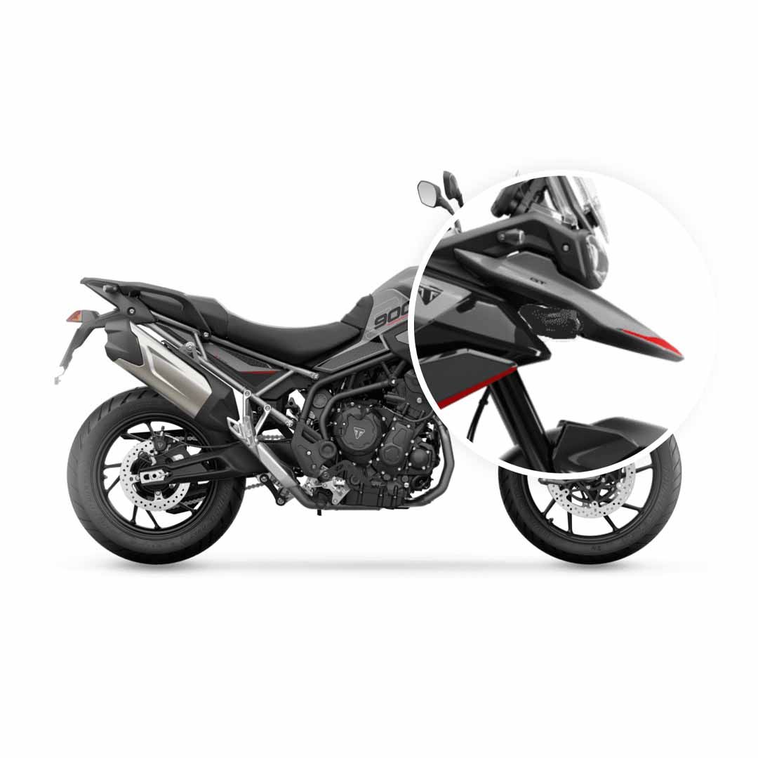 Installed Triumph Tiger 900 GT LED Fog Light Kit - A9830174