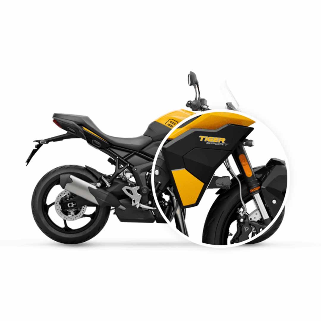 Installed Triumph Tiger Sport 800 LED Fog Lamp Kit - A9830212