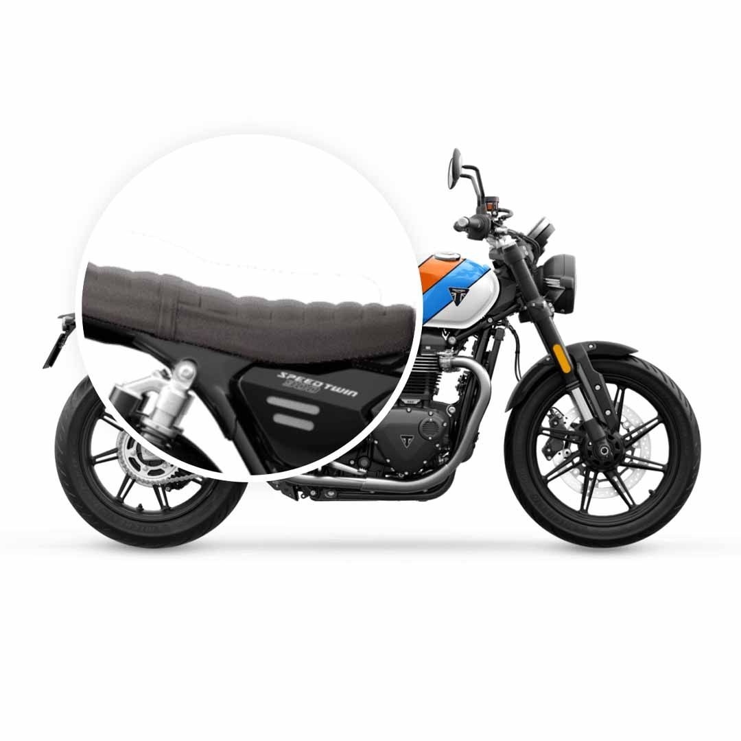 Triumph Speed Twin 900 Brown Ribbed Bench Seat - A9708629