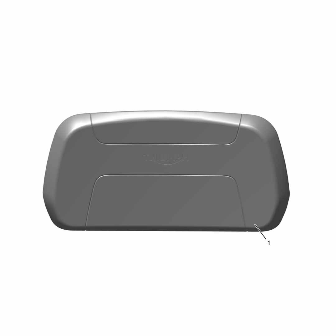 What's In The Box: Triumph Compact Commuter Top Box Back Rest - A95008258
